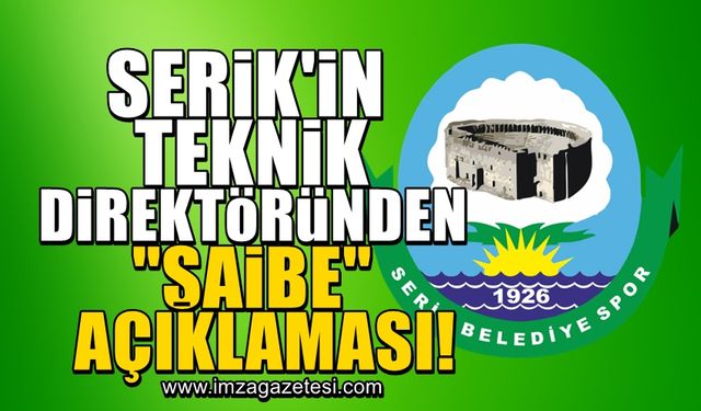 Serik Belediyespor teknik direktöründen Esenler Erokspor maçıyla ilgili "Şaibe" açıklaması!