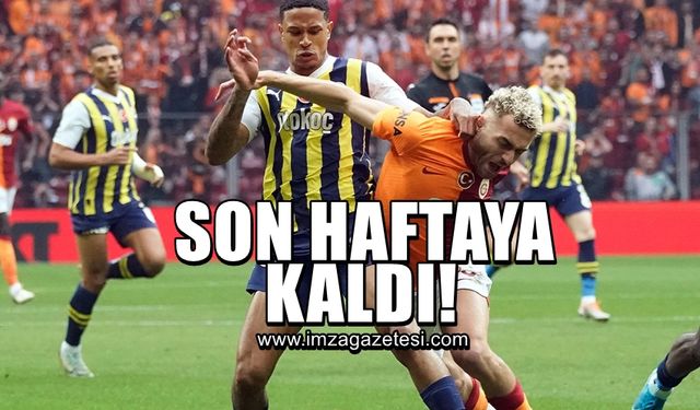 Süper Lig'de şampiyonluk son haftaya kaldı!