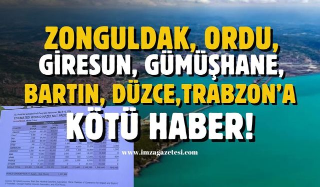 Zonguldak, Samsun, Giresun, Ordu, Düzce, Gümüşhane, Bartın’a kötü haber!