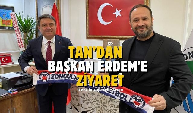 Kanat Tan, Tahsin Erdem’i ziyaret etti.