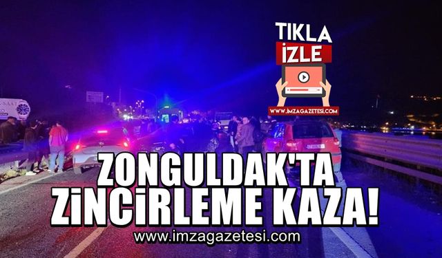 Zonguldak'ın Kdz.Ereğli ilçesinde zincirleme kaza!