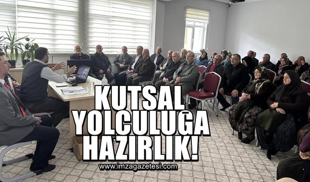 Zonguldak'ta hacı adayları, kutsal yolculuğa hazırlık yaptı!