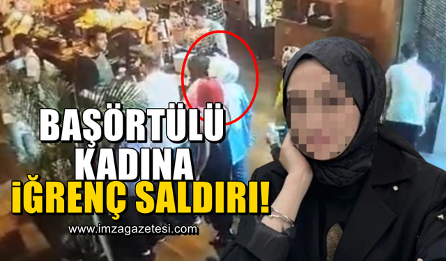 Başörtüsünü açıp saldırdı!