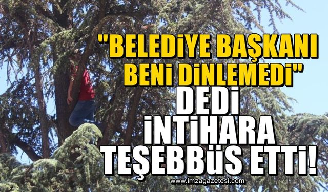 Belediye personeli intihara kalkıştı! "Belediye Başkanı beni dinlemedi"