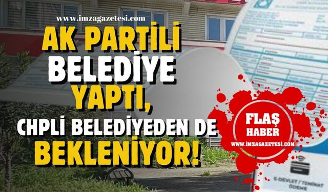 Zonguldak’ın ilçesinde Ak Partili Belediye suya indirim yaptı!