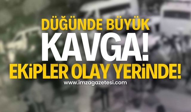 Zonguldak'ın ilçesinde düğünde büyük kavga!