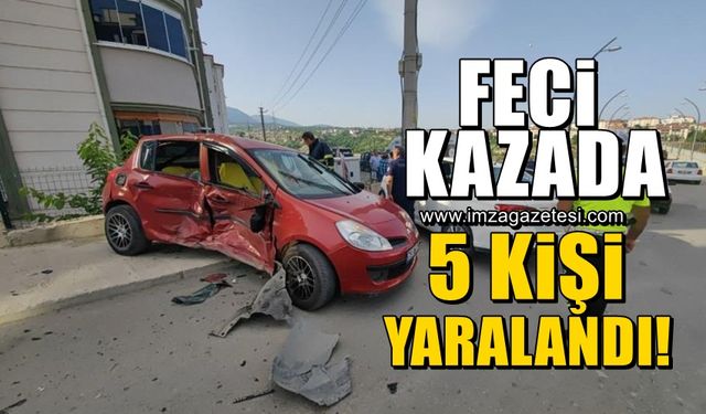 Feci kazada 5 kişi yaralandı!