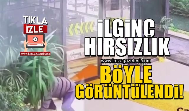 Hırsızlar pes dedirtti! O anlar kameraya yansıdı