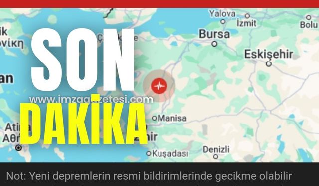 Son Dakika! Manisa'da büyük deprem!