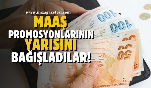 Muhtarlar maaş promosyonlarının yarısını bağışladılar!