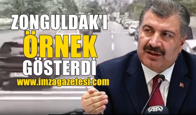 Sağlık Bakanı Fahrettin Koca, Zonguldak'ı Türkiye'ye örnek gösterdi...