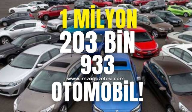 Türkiye'de  1 milyon 203 bin 933 adet otomobil üretimi!