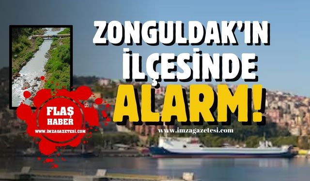 Zonguldak'ın ilçesinde alarm! Rengi değişti...