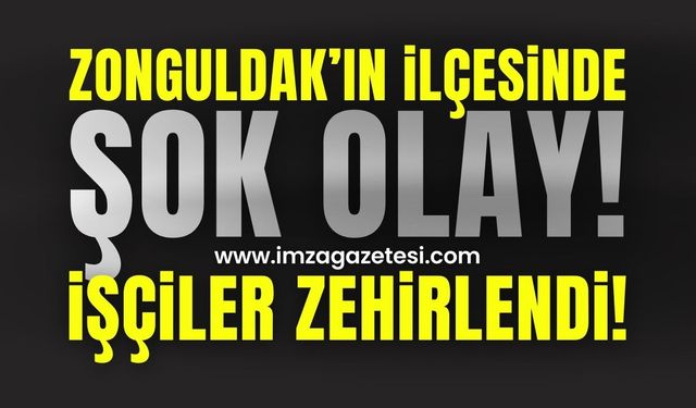 Zonguldak'ın ilçesinde şok olay!  İşçiler Hastanelik Oldu