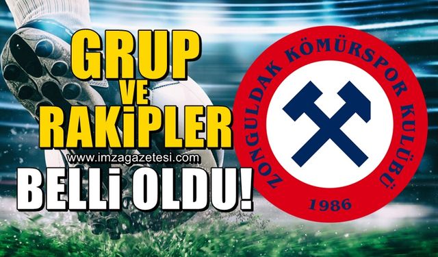 Zonguldak Kömürspor'un grubu ve rakipleri belli oldu!