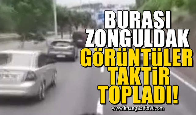 Zonguldak'ın ilçesinde itfaiye aracının önünün açıldığı anlar taktir topladı!