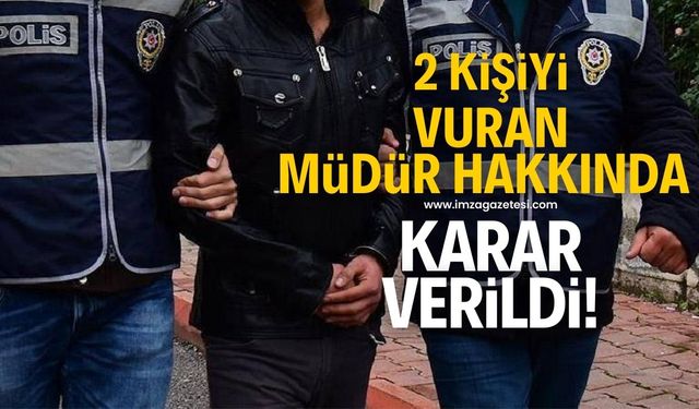 2 kişiyi vuran Kapuz Plajı müdürü hakkında karar verildi!