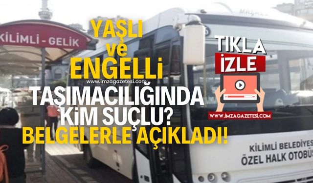 65 yaş üzeri ve engelli taşımacılığında kim suçlu? Belediye mi kooperatif mi? Belgelerle açıkladı!