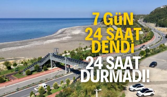 7/24 radar dendi 24 saat bile durmadı! Kozlu sahil yolu bildiğimiz gibi...