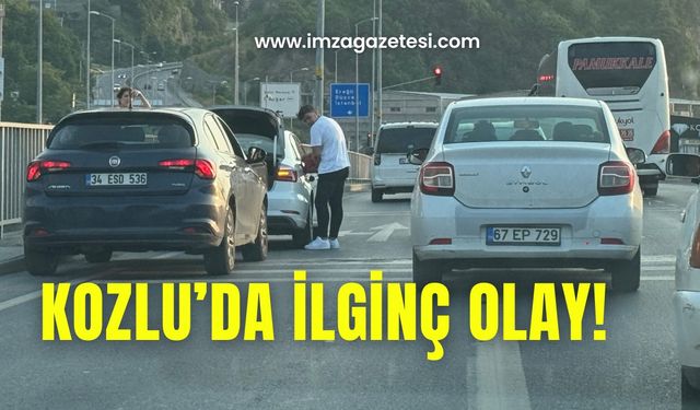 Otomobil yolda kaldı, trafik alt üst oldu!