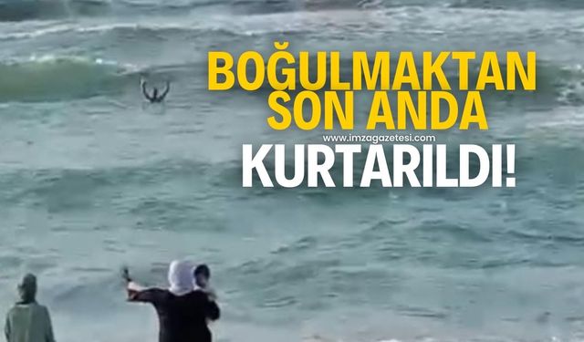 Boğulmaktan son anda kurtarıldı!