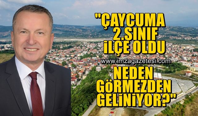 Bülent Kantarcı, Çaycuma'nın sınıf yükselmesini gündeme getirmeyenlere tepki gösterdi.