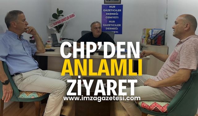 CHP İlçe Teşkilatından HÜR Gazeteciler Cemiyeti'ne Anlamlı Ziyaret...