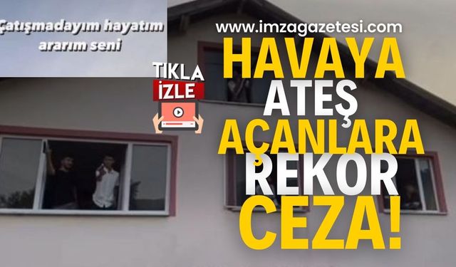 Düğünde Havaya Ateş Açanlara Rekor Ceza!