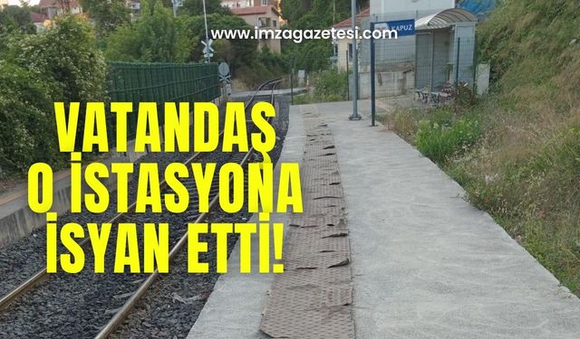 İstasyonda tepki çeken görüntü!