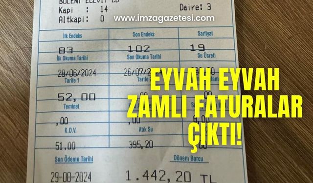 Zamlı faturalar geldi, vatandaş isyan etti!