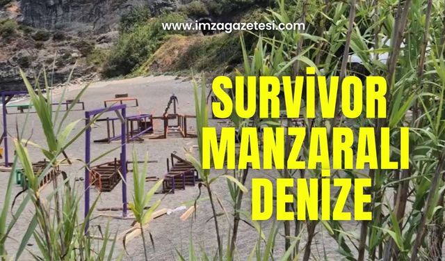 Survivor manzaralı denize girdiler!