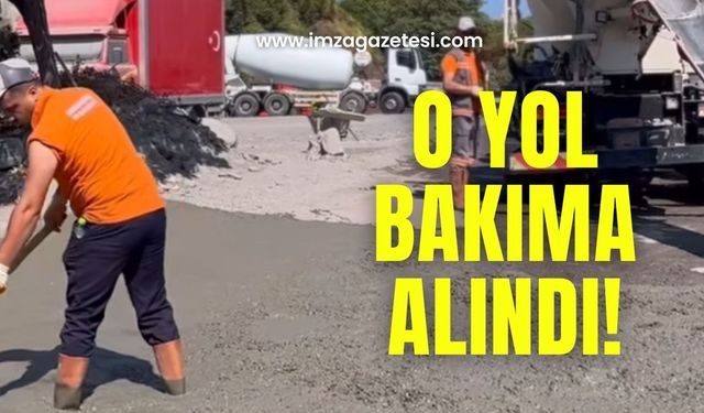 O yol bakıma alındı, sürücüler rahat etti!