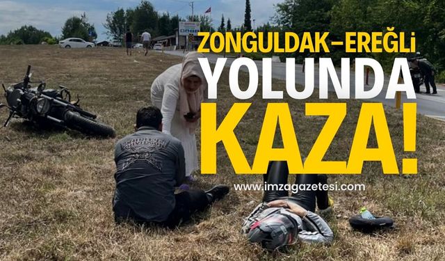 Ereğli-Zonguldak yolunda kaza: Yaralılar var!