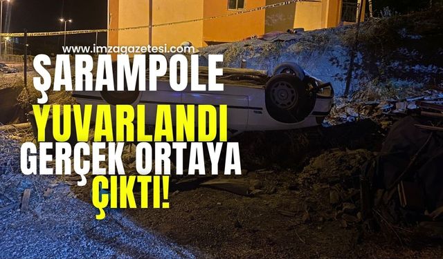 Şarampole yuvarlandı, gerçek ortaya çıktı!