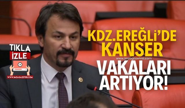 Eylem Ertuğrul, "Kdz.Ereğli'de kanser vakaları artıyor!"