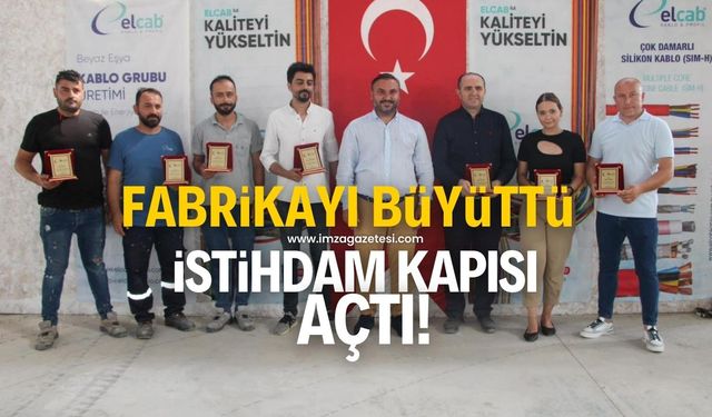 Fabrikayı büyüttü, 500 kişiye istihdam kapısı açıldı