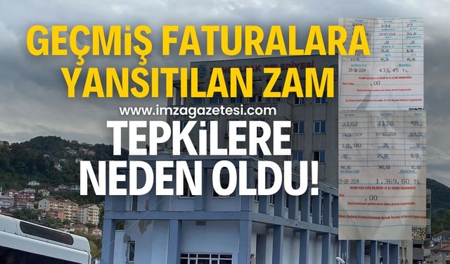 Geçmiş faturalara yansıtılan su zammı tepkilere neden oldu!