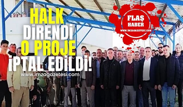 Halk direndi! Hurda eritme fabrikası projesi iptal edildi