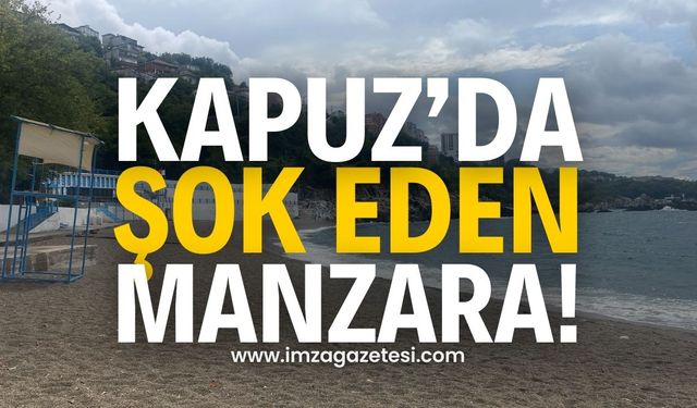 Kapuz Plajı’nda Şok Manzara: Zonguldak halkı şaşırdı kaldı!