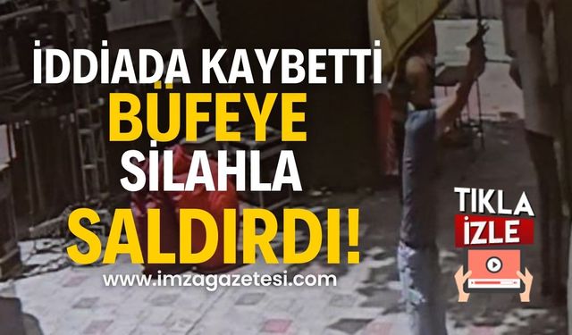 Yüklü miktarda para kaybeden şahıs büfeye silahla saldırdı!