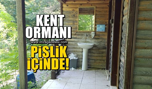 Kent ormanının içler acısı hali!