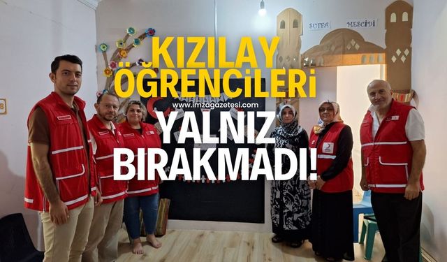 Kızılay öğrencileri yalnız bırakmadı