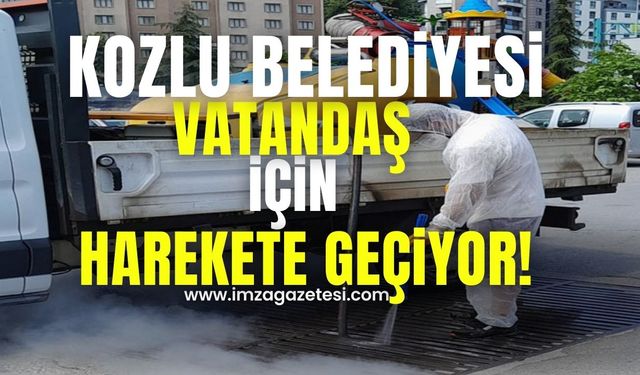 Kozlu Belediyesi vatandaşın sağlığı için harekete geçiyor!