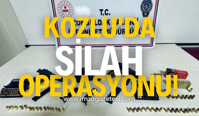 Kozlu'da yasa dışı silah satana operasyon!