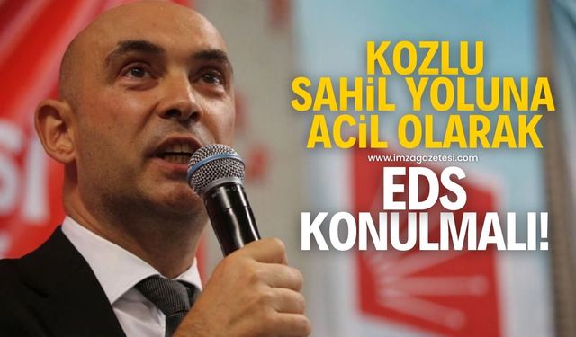 Kozlu sahil yoluna EDS sisteminin acil olarak konulması gerekiyor!