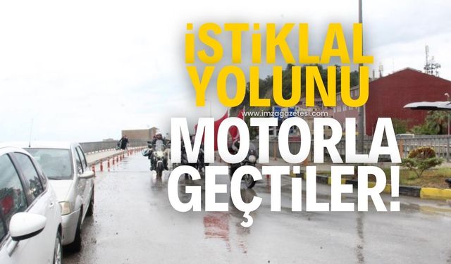 Kurtuluş Savaşı'nda cephane taşınan  İstikal Yolu'nu motorla geçtiler!