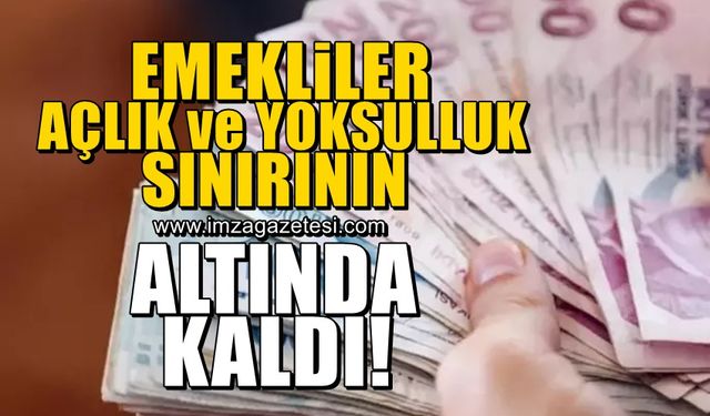 Milyonlarca emekli, açlık ve yoksulluk sınırının altında kaldı!