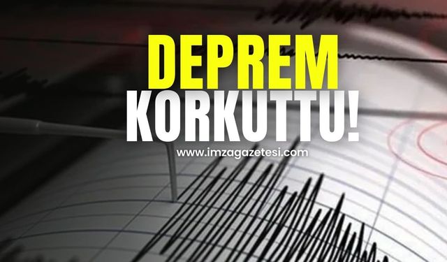 Muğla'da korkutan deprem!