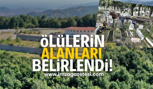 Ölülerin alanları belirlendi!