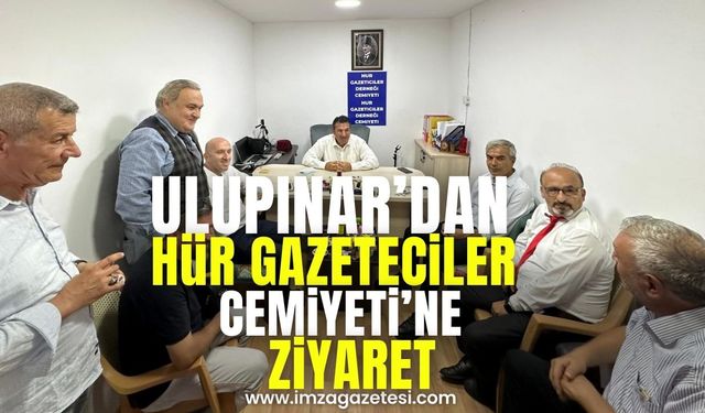 Özcan Ulupınar'dan Hür Gazeteciler Cemiyeti'ne ziyaret...